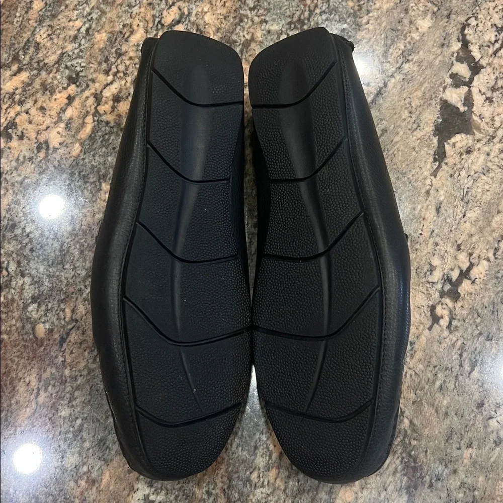Marc Joseph Black genuine Calf Leather Loafers Made IN Brazil SZ 11.5